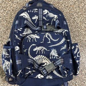 Dinosaur Print Kids Backpack - Blue Pottery Barn